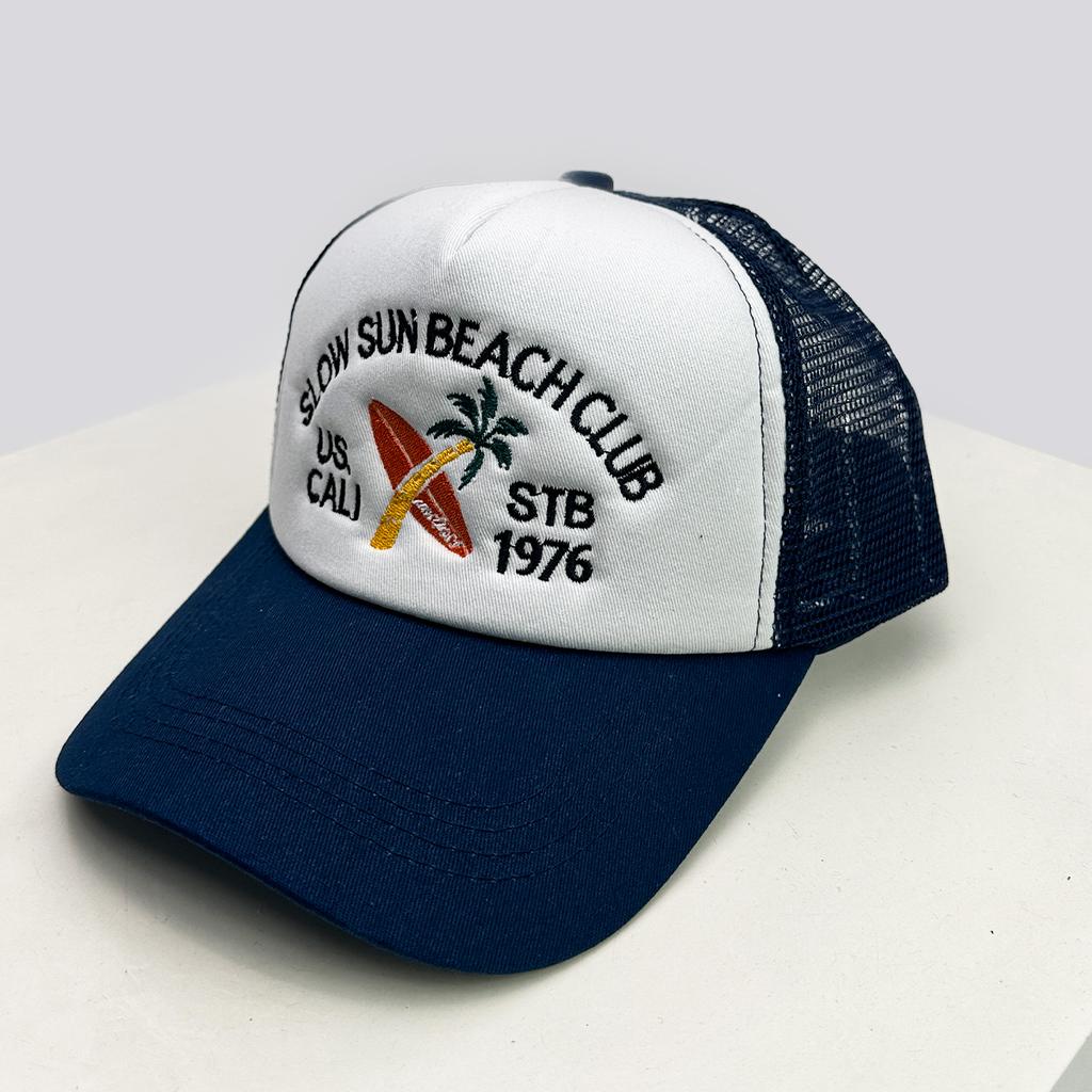 American Hip-hop Letter Embroidery Baseball Hats Sunshade New Unisex Color Block Breathable Trucker Caps Versatile Street Mesh