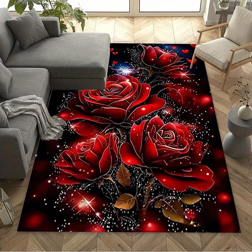1pc Home Carpet Butterfly Design Non Slip Office Decor Gift Living Room Bedroom
