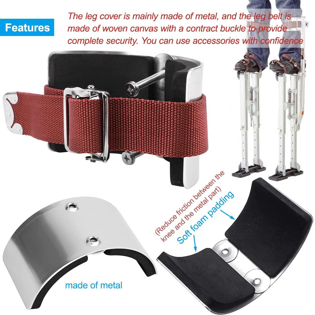 2 PCS Drywall Stilt Replacement Parts, Leg Straps Kit for Stilts, Leg Fixing for Plastering, Painting and Wiring