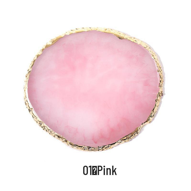 Crystal Agate Gold-Trimmed Nail Art Palette