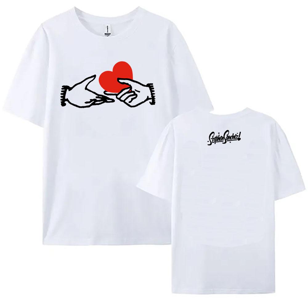 Stephen Sanchez Love,Love,Love Album T-shirt Short Sleeve Cotton O-neck Female Tshirts Unisex Streetwear Casual Summer Tees Top