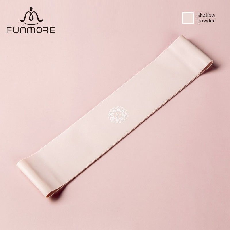 

Yoga Elastic Belt Open Shoulder Back Exercise Fitness Female Tension Band Training Stretch Resistance Band Male Hip Elastic Force Circle Light powder (tension ring) 30 lb