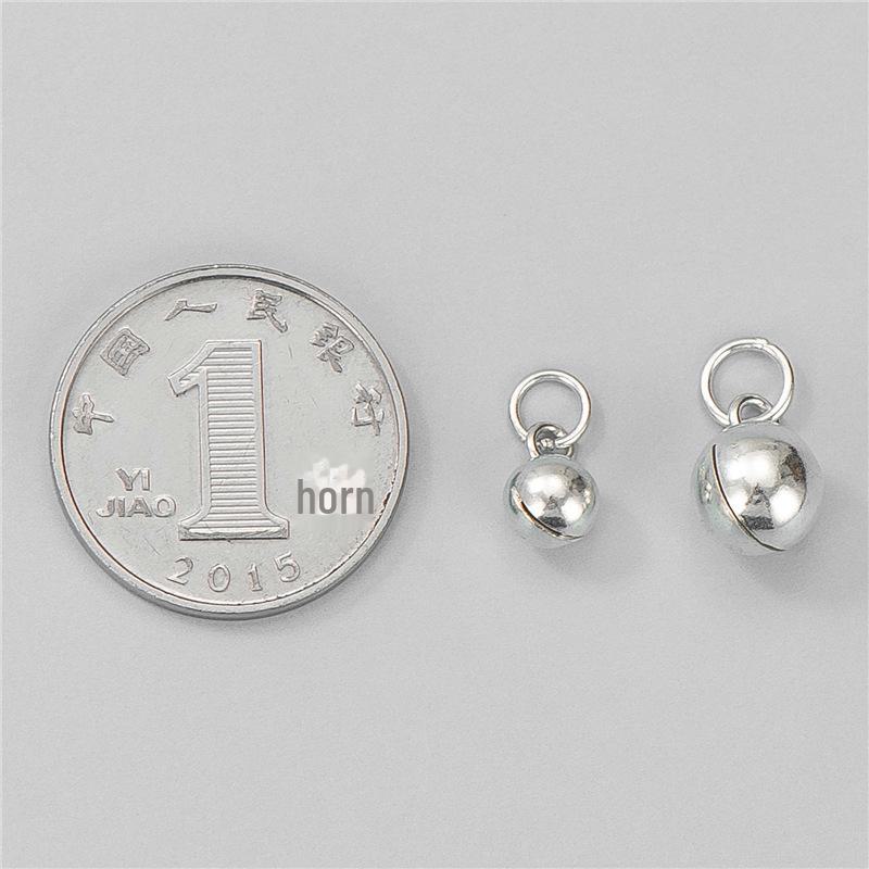 Sterling Silber S925 Kleiner Glockenanhänger für DIY-Schmuckherstellung