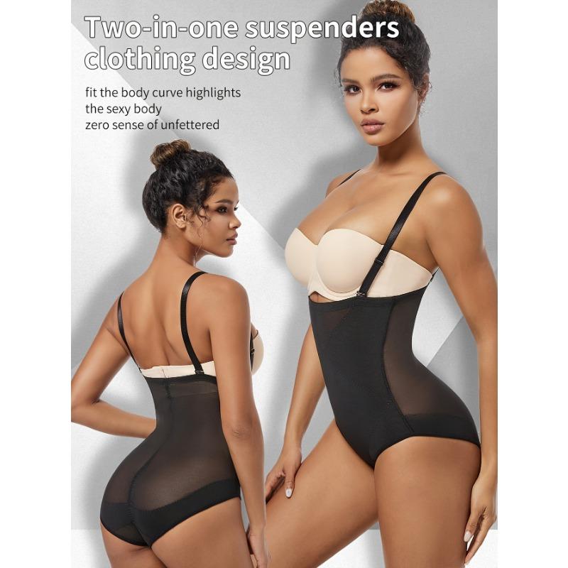 Женский боди-корсет для коррекции живота и талии, больших размеров, моделирующее белье из Европы и Америки S чёрный