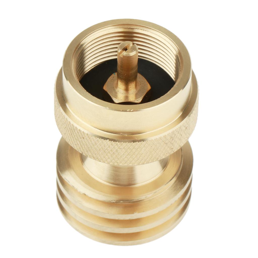 Universal Brass LP Gas Steel Bottle Tank Adapter Converter Connector