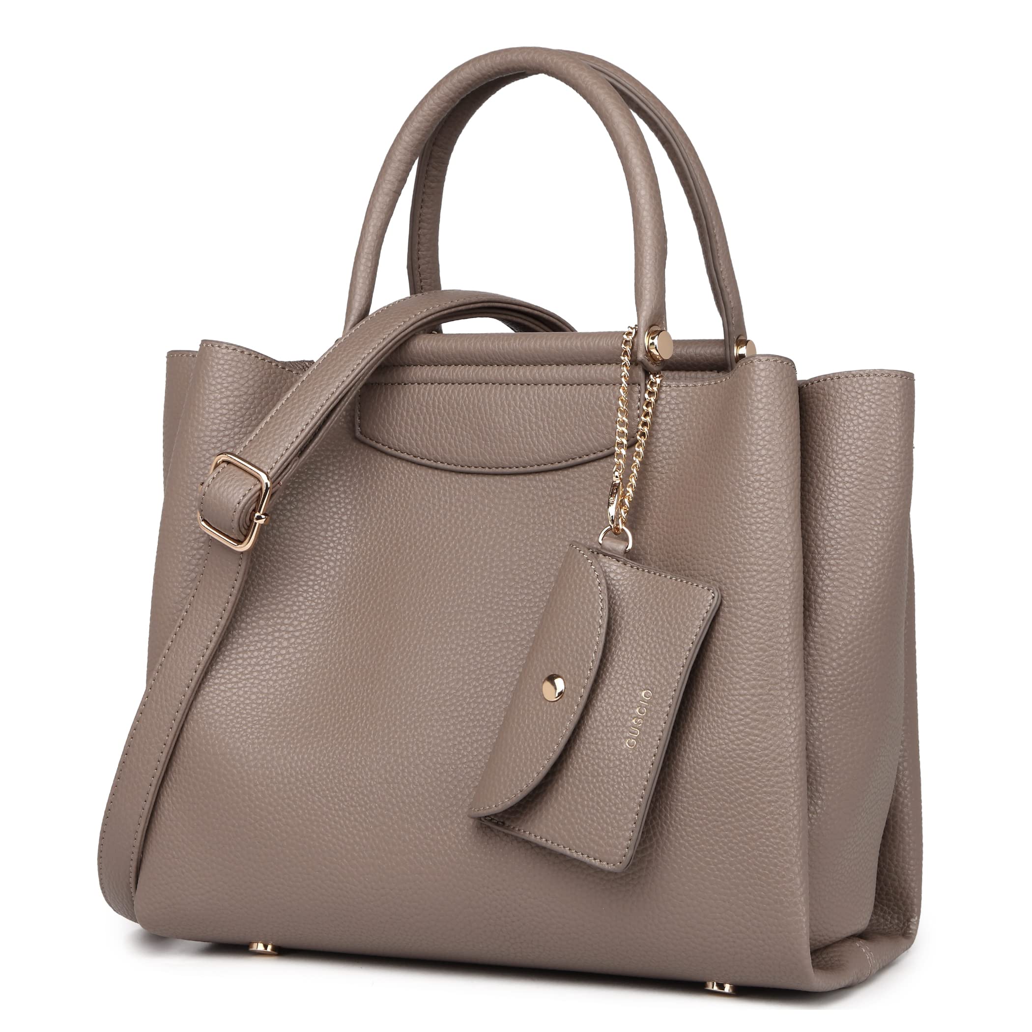 

in April magazine 2WAY tote bag High visibility PU leather handbag Elegance Square type Bit parts 171033 [Guscio Italy] [Featured oggi] Women s (GRAY)