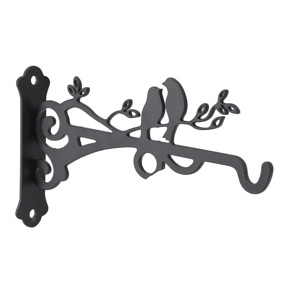 Hanging Plant Bracket Wall Hook Iron Decorative Plant Hanger with Screws for Bird Feeder Lanterns Wind Chimes Flower
