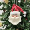 1-10PCSChristmas Knitted Fabric Doll OrnamentsSanta Claus Hanging Decorations XmasTree Pendant Holiday Party Home Scene Supplies