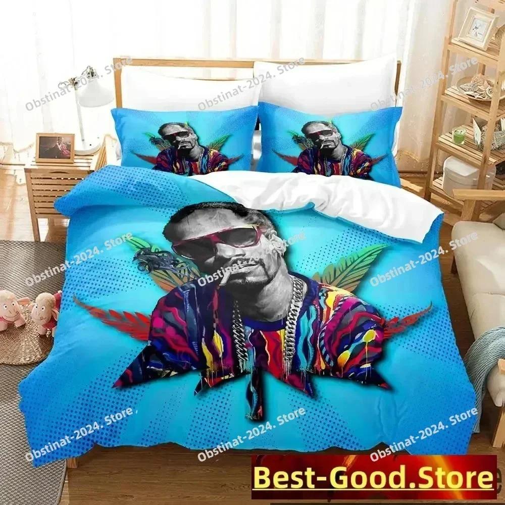 3D Snoop Dogg Rapper Bedding Set Printed single Comforter Quilt Bed Cover Duvet Cover Pillow Case 3 Pieces Sets Kids Adult Size