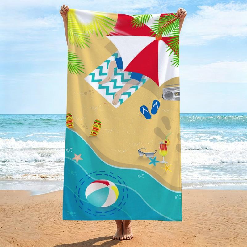 Ultra Absorbent Quick Dry Microfiber Beach Towel Pool Swim Spa Travel Lightweight Bath 70x140cm
