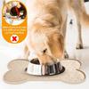 Funny Bone Shapes Silicone Dog Feeding Mat Non-Slip Waterproof Washable Pet Placemat with Powerful Suction Perros Accesorios