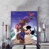 Disney Diamond Painting Mickey Mouse Christmas Gift Theme Illustration Cartoon 5D Diamond Cross Stitch Mosaic Home Decor Gift