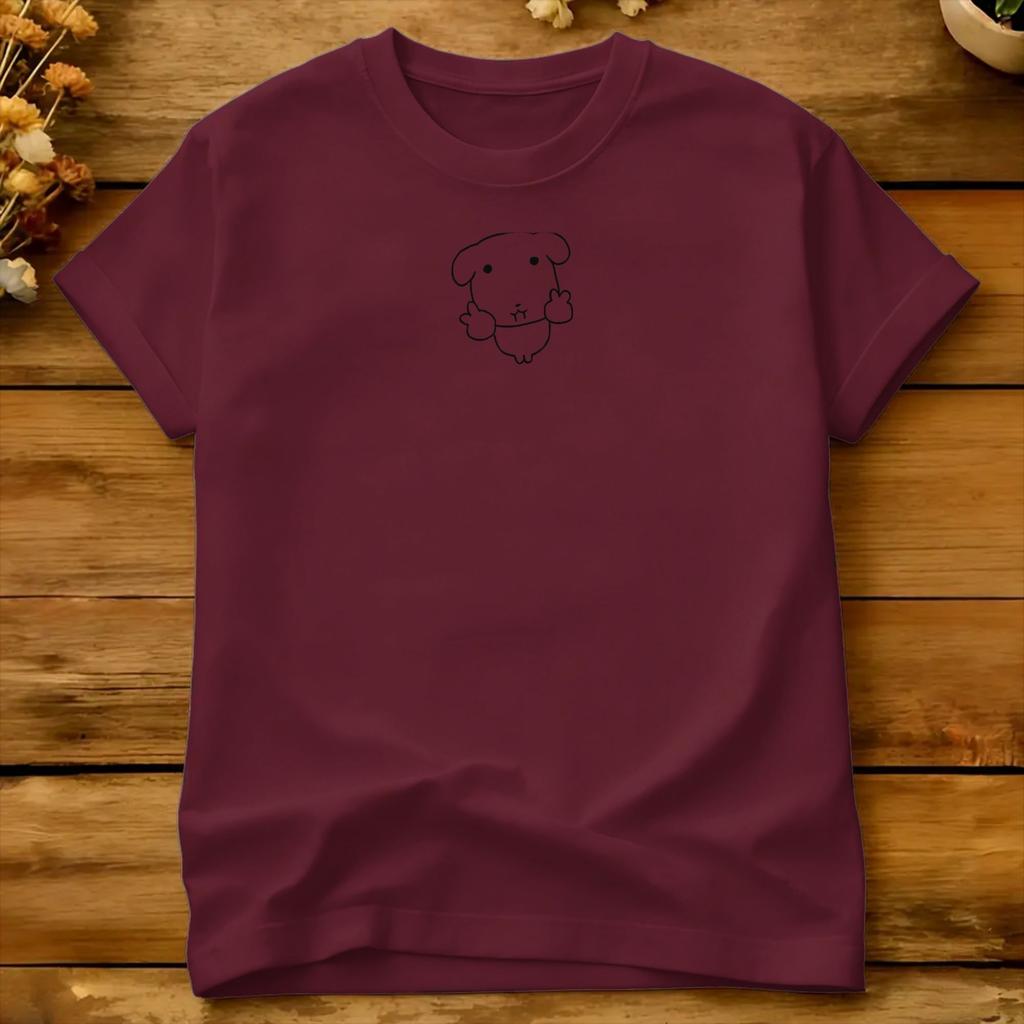 Waving Happy Dog Cartoon T Shirt Summer Ganadi Cotton T Shirts For Male Pattern Tshirt Short Sleeve Streetwear Top Tees