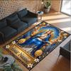 Other Similar Designs Theme Crystal Velvet Rug Personalized Custom Name Text Soft Floor Mat Home Decor