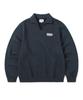 THISISNEVERTHAT Open Collar Sweatshirt Navy