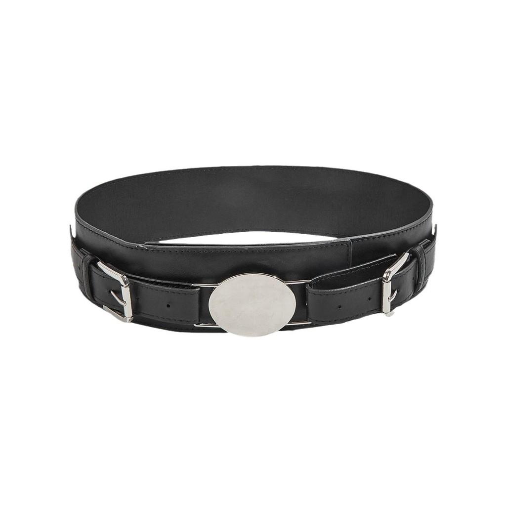 Cipri Cummerbundle Womens Waist Belt Oval Metal Buckle Clothing Accessories