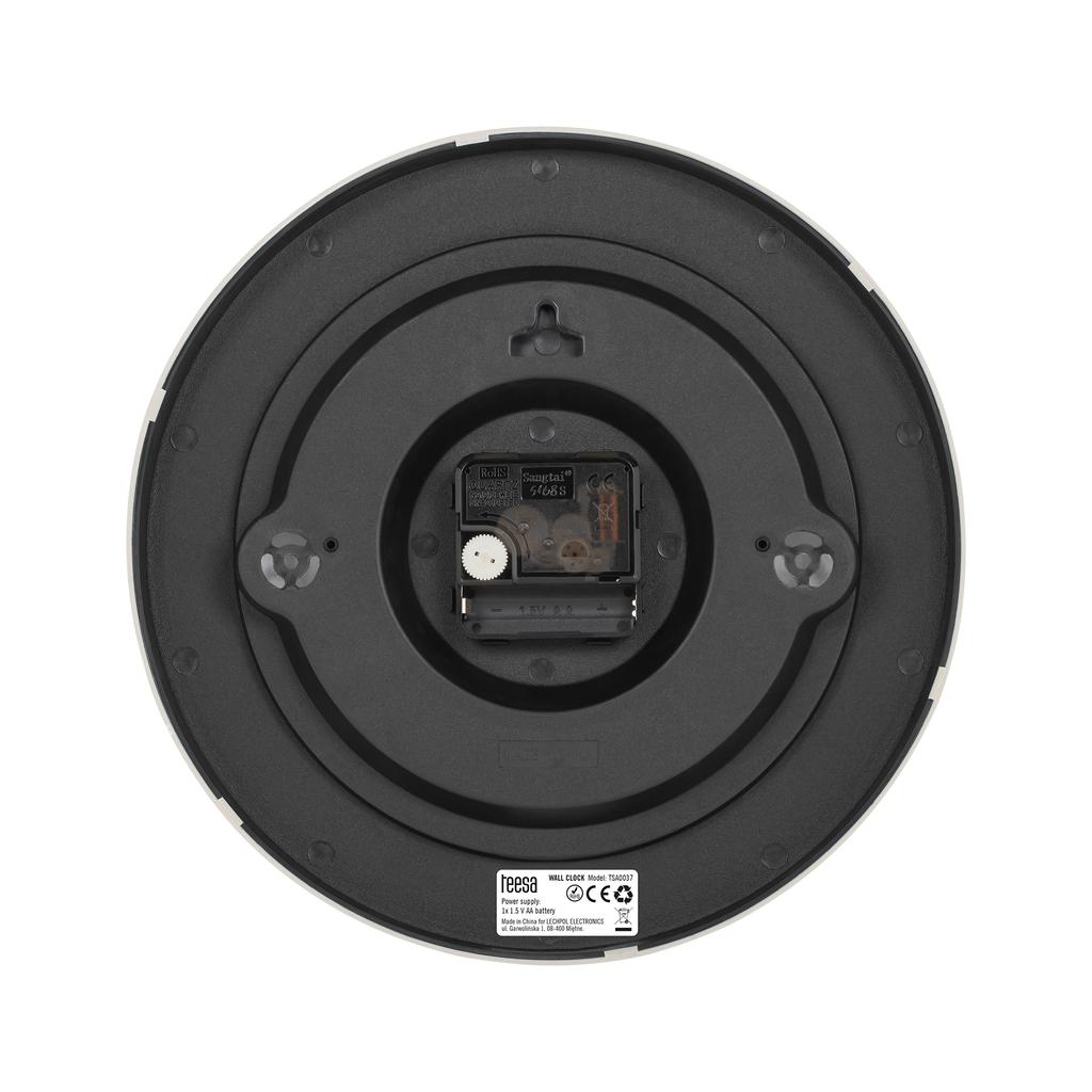 Wall Clock 25 Cm Teesa White Modern Silent