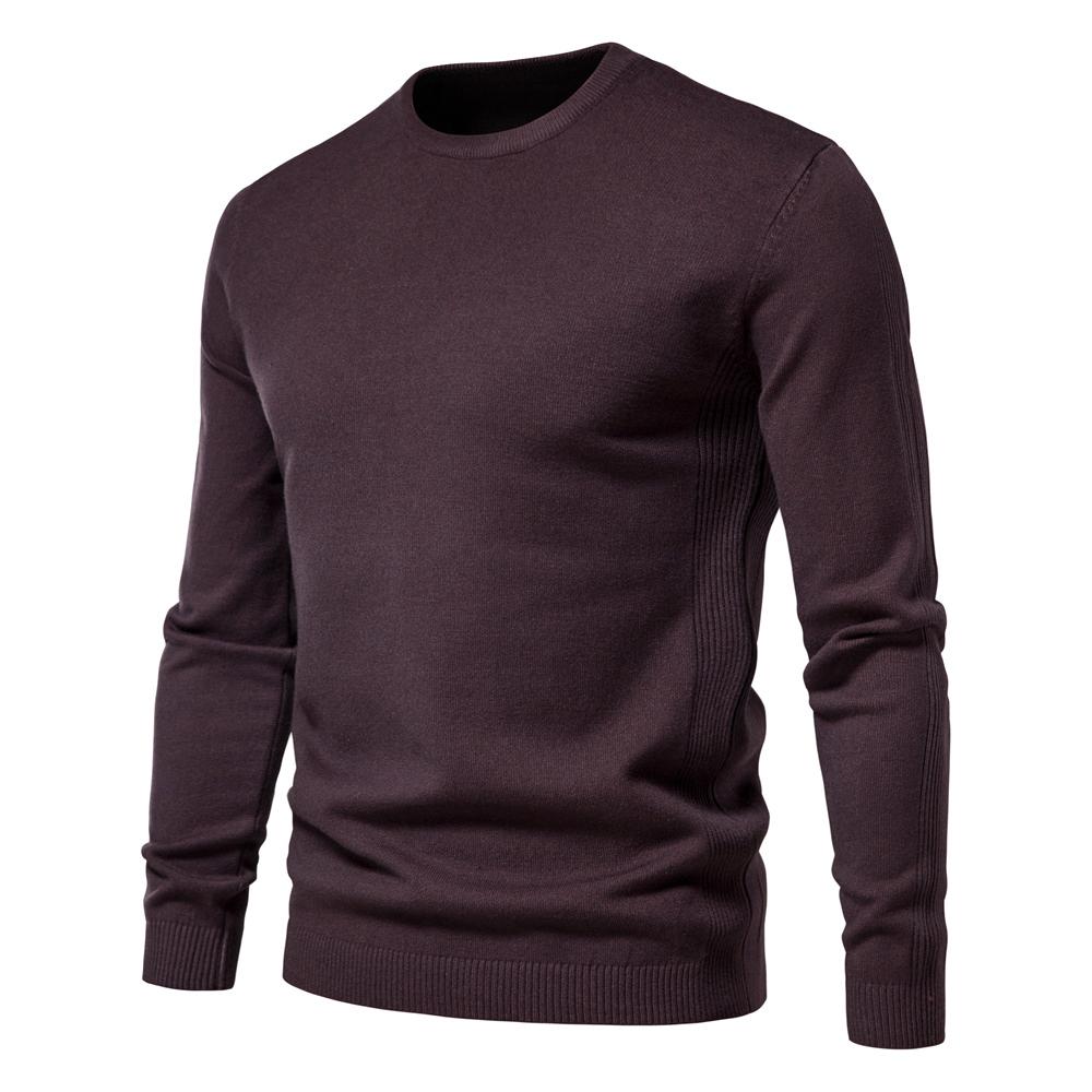 Warm Winter Sweater Men Thickness Pullover O-neck Solid Color Slim Fit Quality Mens Sweaters Pull Men