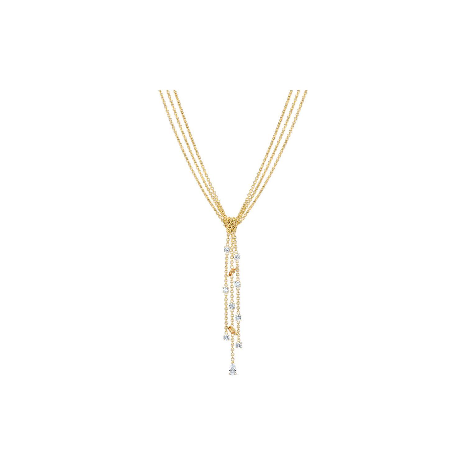 Swarovski Gold Plated Y Shape Necklace Women necklace 5535779 Yellow,F