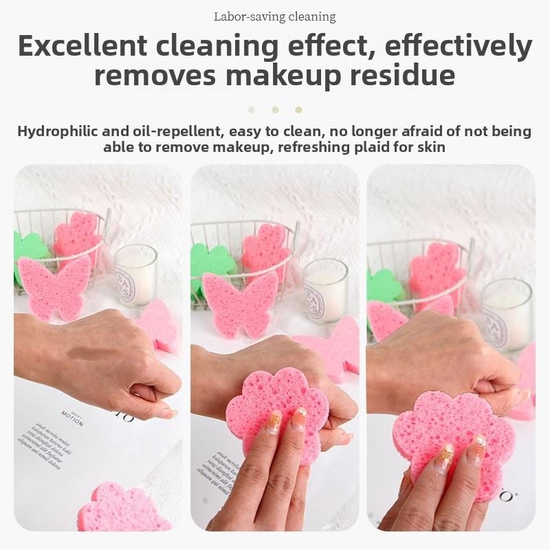 1/30Pcs Cellulose Face Sponges Compressed Facial Cleansing Massage Tools for Pore Exfoliation Makeup Removal High Spa Quality