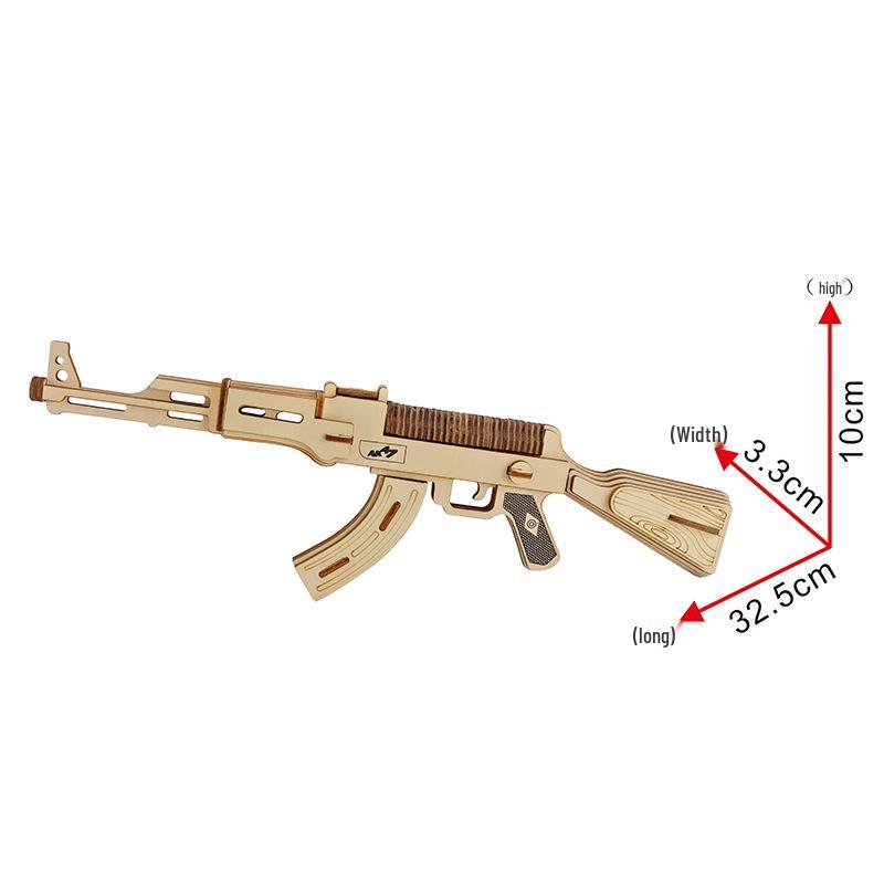 

Деревянный 3D пазл ручной работы «Военный пистолет» для детей