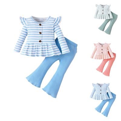 Kids Casual Long-Sleeve Set, Comfortable Daily Wear Outfits
