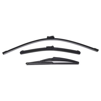 Front Rear Windscreen Wiper Blades Soft Rubber Windshield Rain Brushes Replacement for Fiat 500