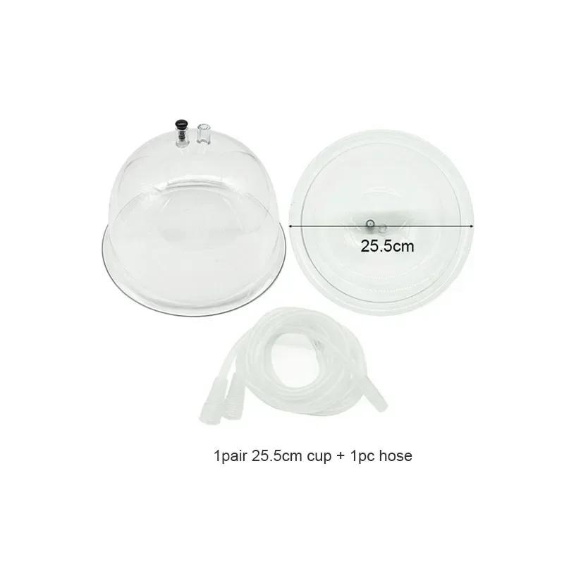 25.5CM Grande Ventosa a Vuoto Potenziamento Glutei Modellamento Contorni del Corpo Potenziamento Seno Pompa in Plastica per Sollevamento Fianchi Vaso per Coppettazione