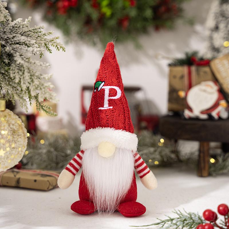 Adorable Christmas Gnome Figurine With Knitted Hat Perfect For Festive Decor