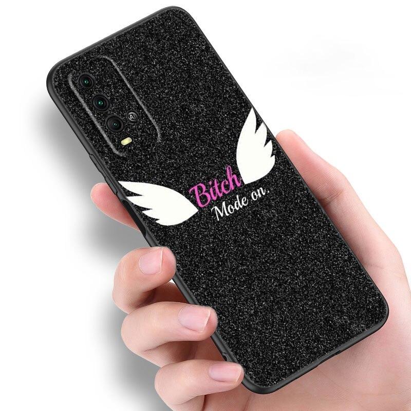 Boss Bitch Phone Case For Xiaomi Redmi Note 10 9 Pro Max 10S 10T 9A 9C 9S 9T 8A 8T 8 7 Pro Soft TPU Black Cover