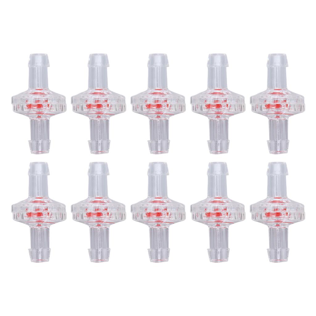 10 Stück Rückschlagventil 1 Weg PP Kunststoff Schlauch Wasserstopp Membran Tülle für Lufteinlass Zufuhr 5mm