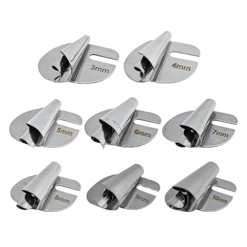

8x Sewing Rolled Hemmer Foot Set 3mm-10mm Wide Narrow Rolled Hem Sewing Machine Presser Foot Hemmer Foot for Sewing 1