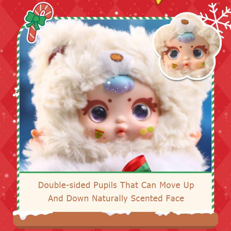 Mm Milk Candy Christmas Series Plush Blind Box Creative Action Figure Doll Desktop Decor Collection Mystery Box Christmas Gift