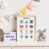 WINDVALE Educational Posters – Learning Posters for Toddlers, Preschool & Kindergarten – 6 Classroom Prints with Alphabet, Numbers, Colours,