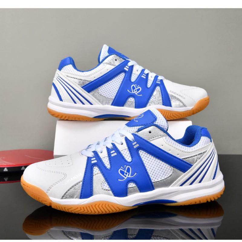 Lightweight Badminton Shoes Men Women Breathable Mesh Upper Soft Sole Non-Slip Rubber Outsole Low-Cut Sports