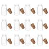 12Pcs Mini Wishing Bottles Glass Vials Cork Stoppers DIY Decorative Tiny Jars Multi Functional Storage Containers