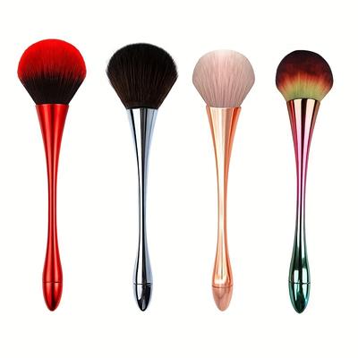 Pennello Rimuovi Polvere Unghie, Pennello Rimuovi Polvere Unghie a Manico Lungo Rimuovi Polvere per Polvere Strumento Manicure Nail Art Pennello Morbido per Rimozione Polvere