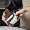 Coffee Bean Storage Container Compact Airtight Press-Down Vacuum Sealed Glass Jar for Small Apartment Kitchen Use