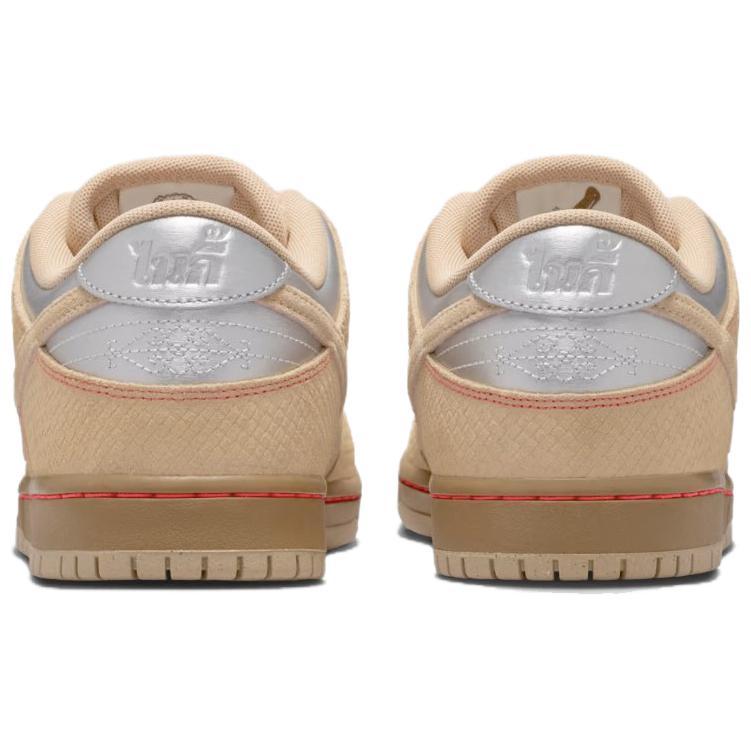 Nike SB Dunk Low Songkran Men Sneakers Multi-Color Canvas Vachetta-Tan-Parachute-Beige-Bright-Crimson-Legend-Dark-Brown-Metallic-Silver IB6206-701