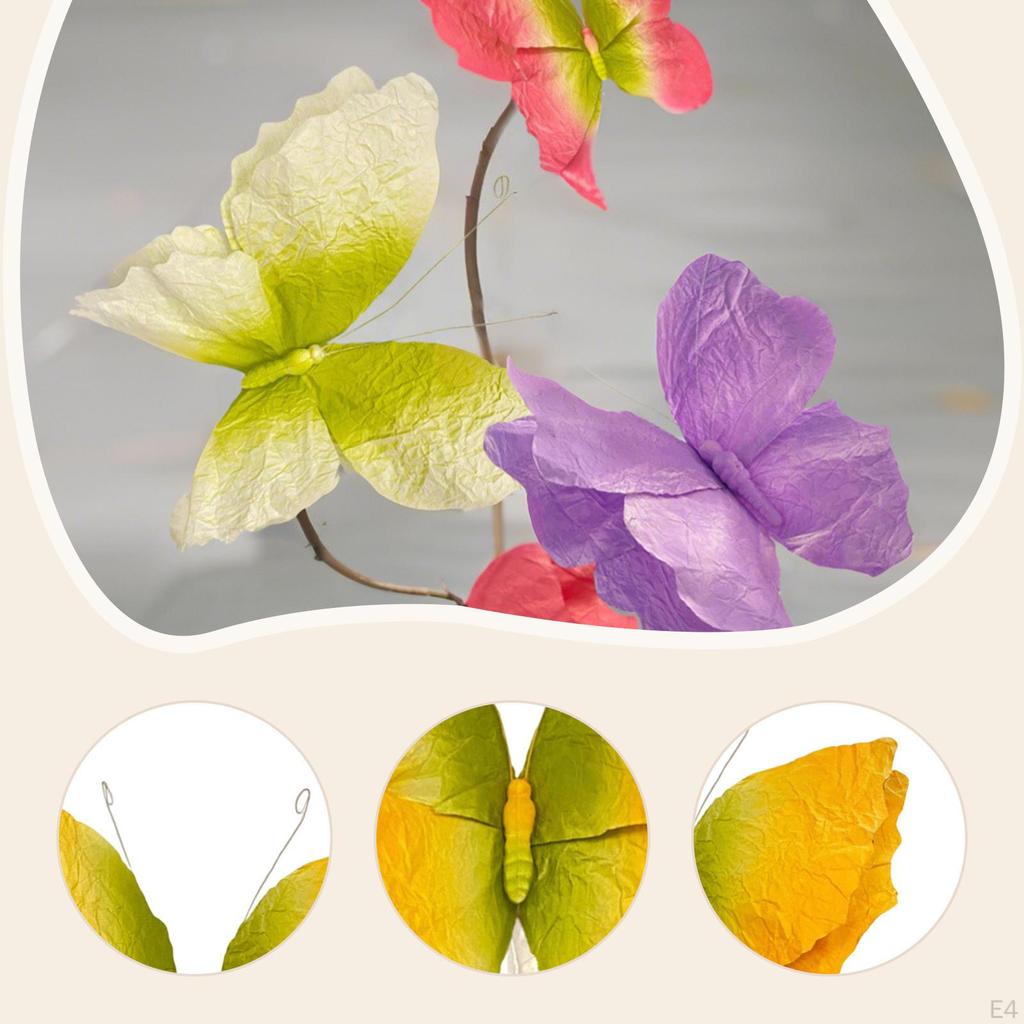 Artificial Butterfly Decoration, Mariage Decor, Wedding Display, Fake Paper ,