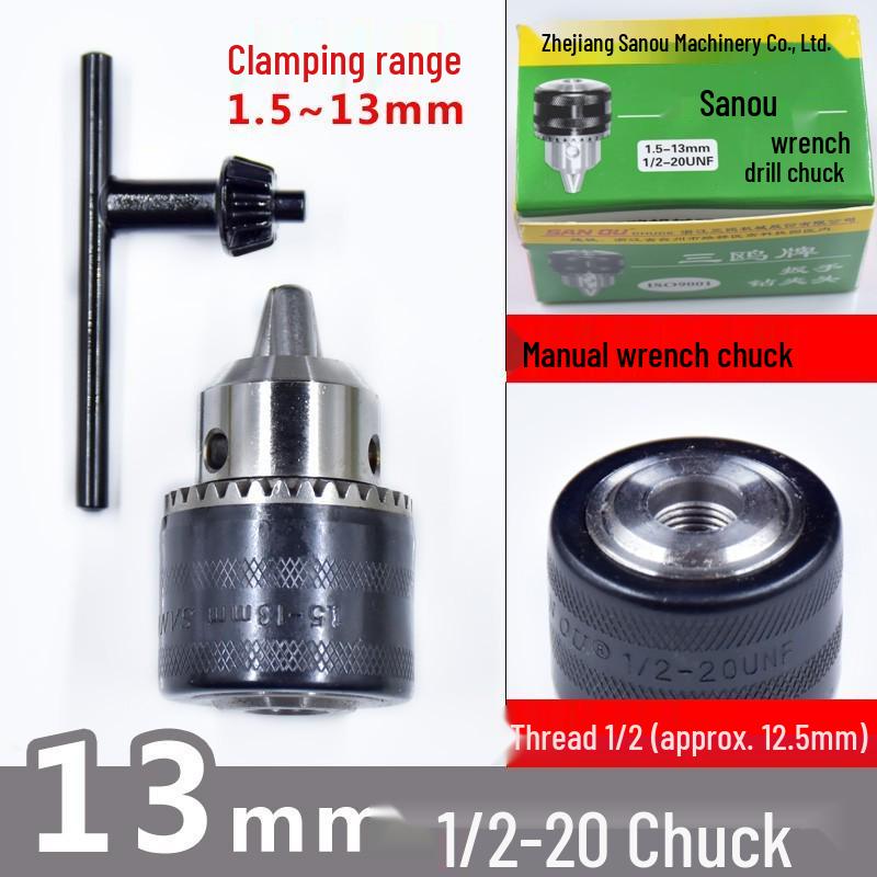 Three Gulls Drill Chuck Wrench: Light & Heavy Duty Hand and Bench Drill Press, 1-13mm.