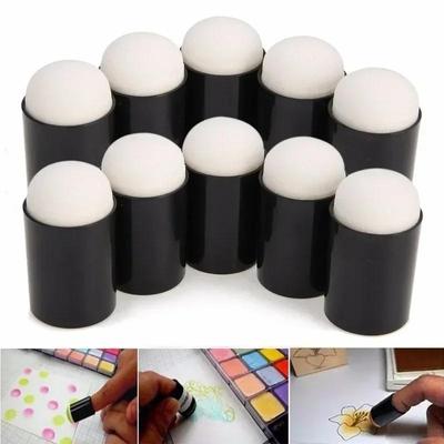 10 adet Parmak Süngeri Kılıfı Süngerler Uygulamak için Okul Resim Mürekkebi Damgalama Boya Kalemi Reborn Kendin Yap El Sanatları Sanat Aracı 15 * 32mm Parmak