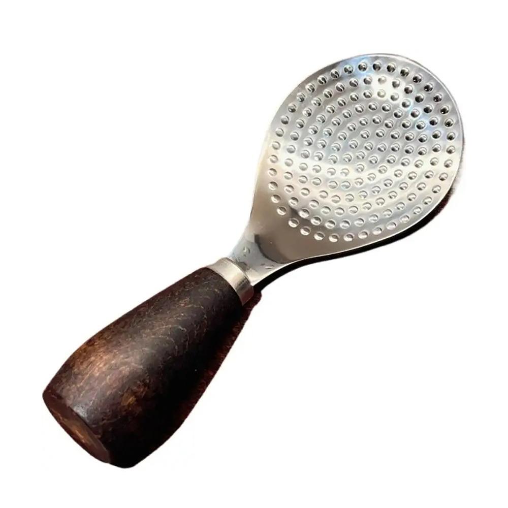 

1Pcs Stainless Steel Rice Spatula Zebrawood Wooden Handle Rice Scooper Rice Spoon Rice Cooker Use Round Head