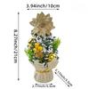 Mini Kerstboom Kleine Bureau Tafelblad Decoratie Schattig Feestelijk Vakantie Ornament voor Kinderen Kerstcadeau Winter Huisdecoratie