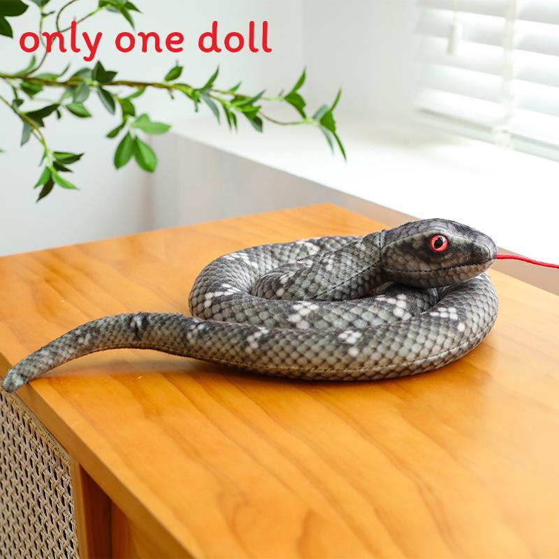 Snake Plush Toy With Realistic Design For Kids And Adults Gift Collectible