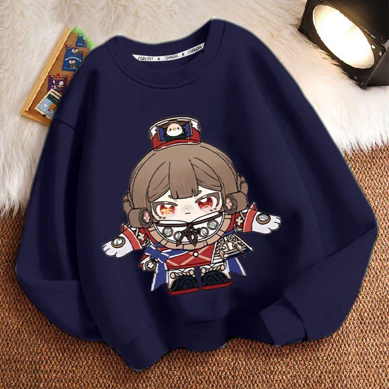 Children's Fashion Egg Boy Party Law Enforcement Judge Round-neck Hoodie Spring and Autumn Boys' and Girls' Long-sleeved Loose Coat