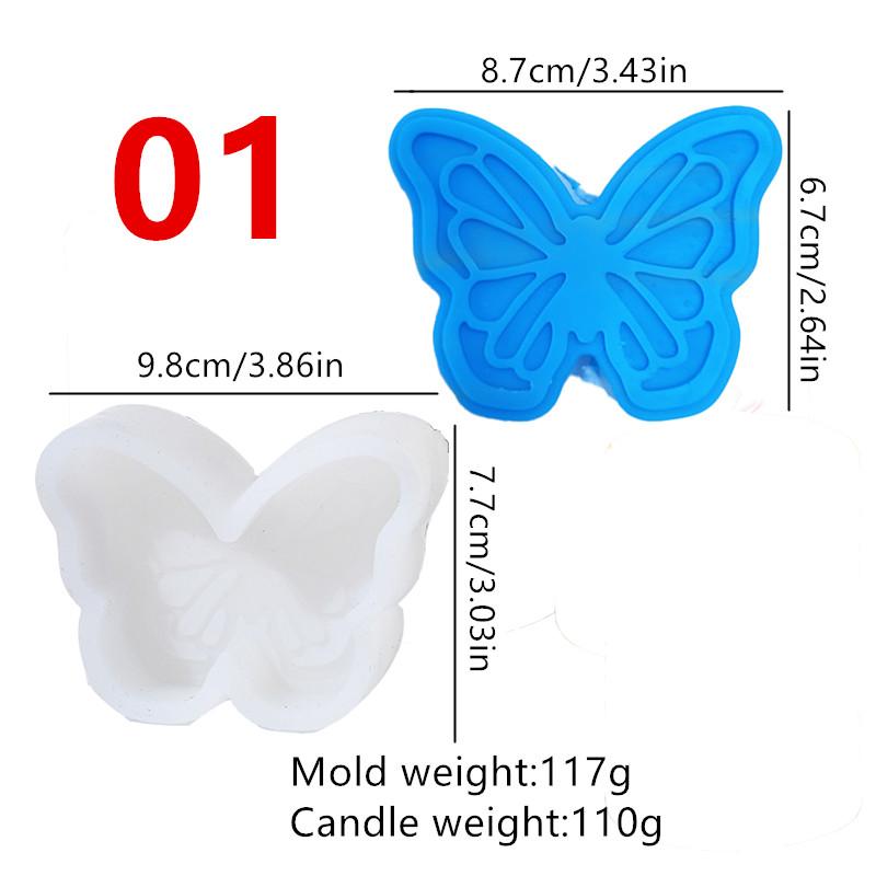 Butterfly Candle Silicone Mold DIY 3D Insect Craft Gift Ornament Silicone Mould Resin Candle Mold And Home Decoration