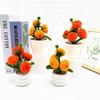 5 Pcs Pumpkin Plush Twisted Stick Potted For Living Room And Photography Props