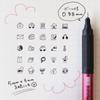 Tombow Oil-Based Ballpoint Pen Monograph Light 0.38mm Black Ink Smoky White Shaft 5 Pack BC-MGLU25-5P