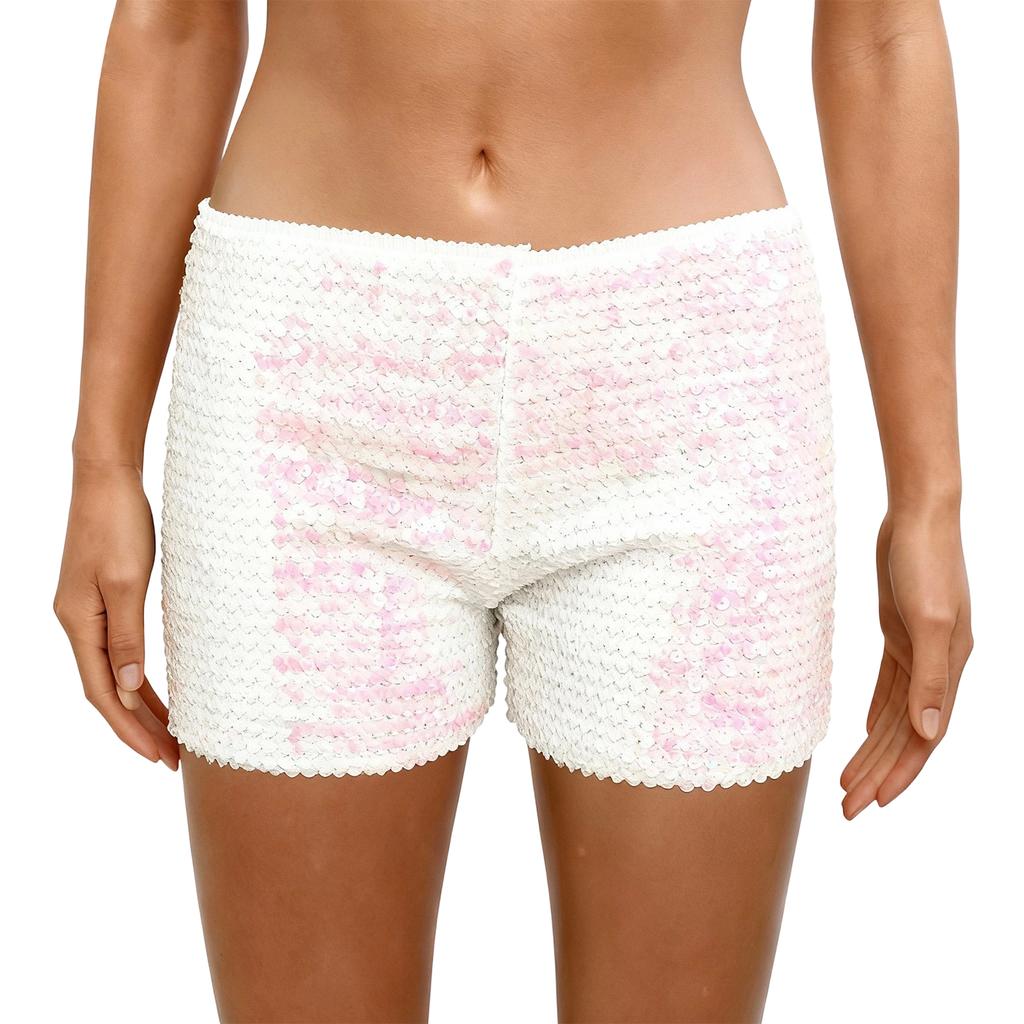 Women's Fashion  Sequin Slim-Fit Low-Waist Versatile Hot Pants
